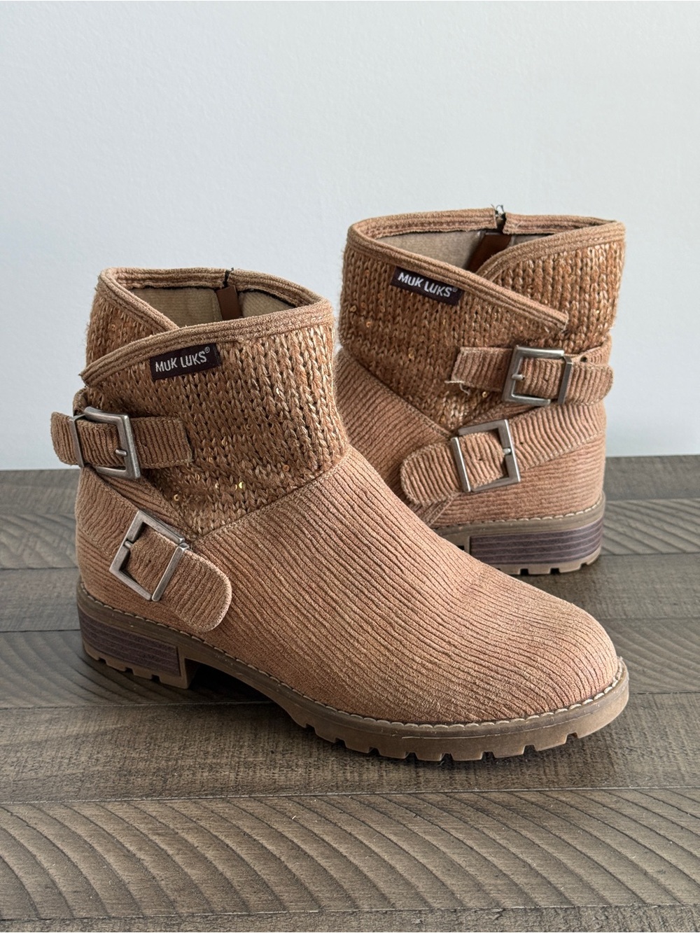 Muk Luks Sondra Women's Ankle Boots Size 8